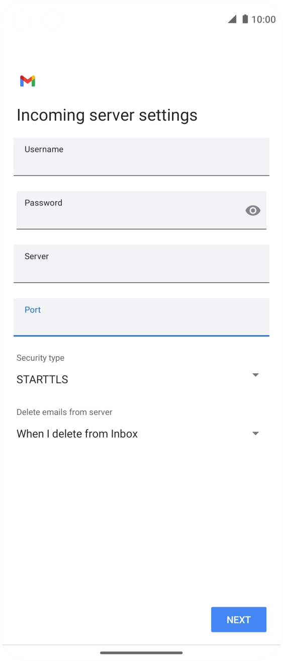 Press the drop down list below 