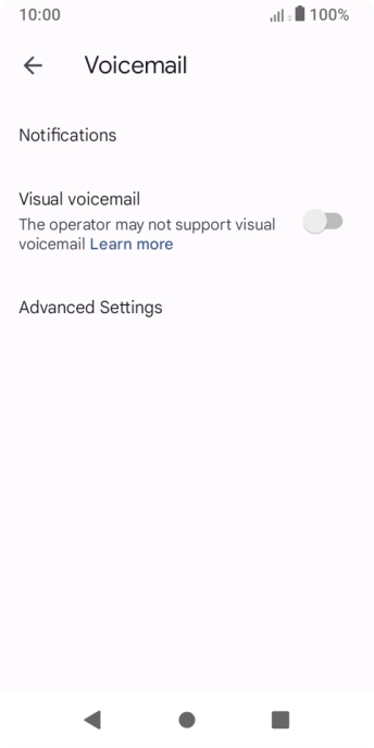 Press Advanced Settings.