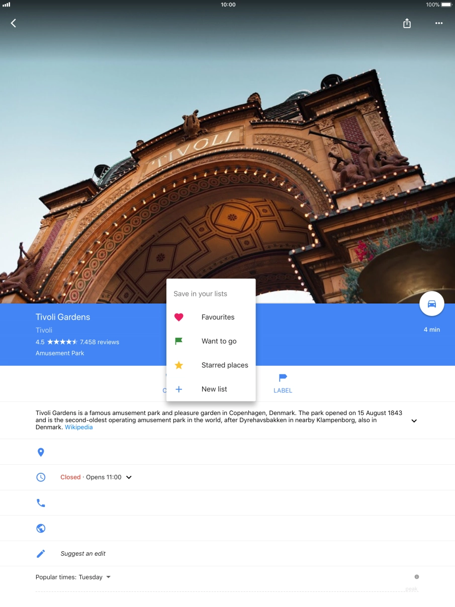 Press the required setting.