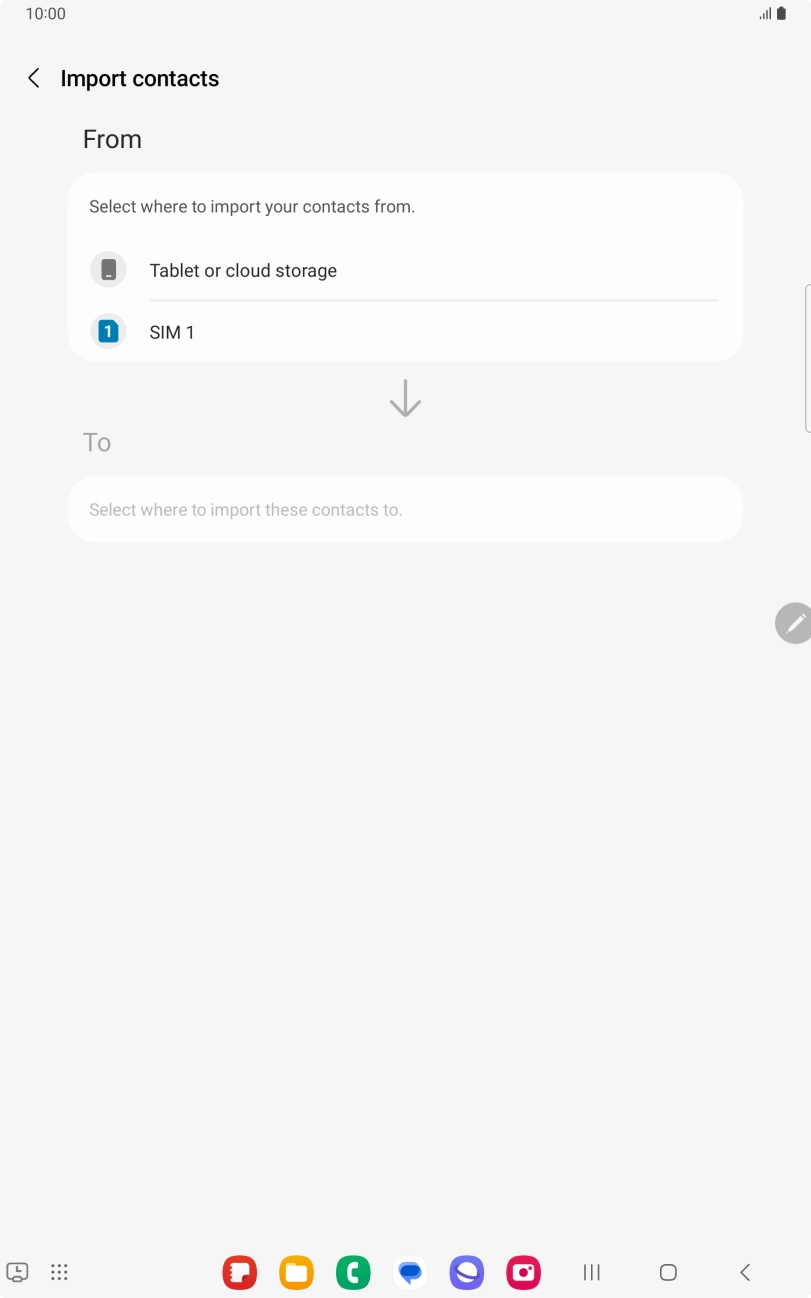Press the name of your SIM. Press the name of your SIM.