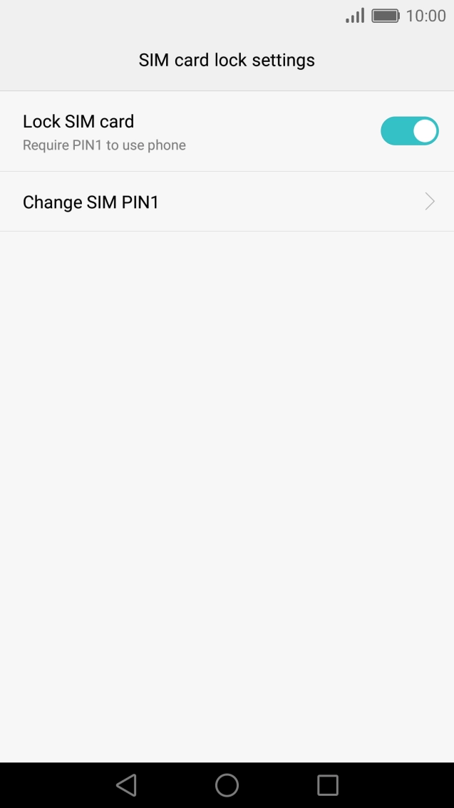 Press Change SIM PIN1.