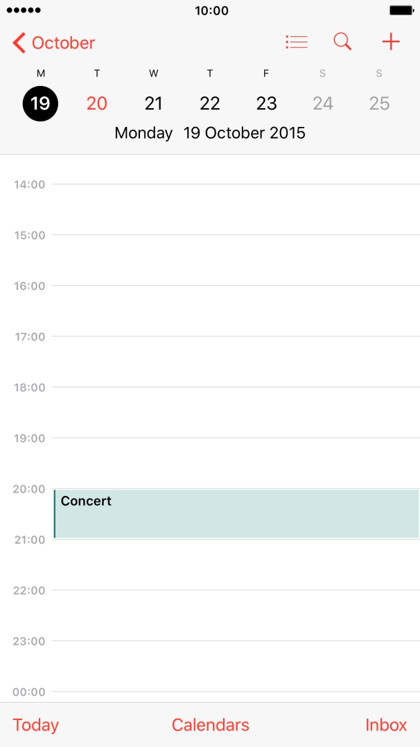 Press the Home key to return to the home screen.