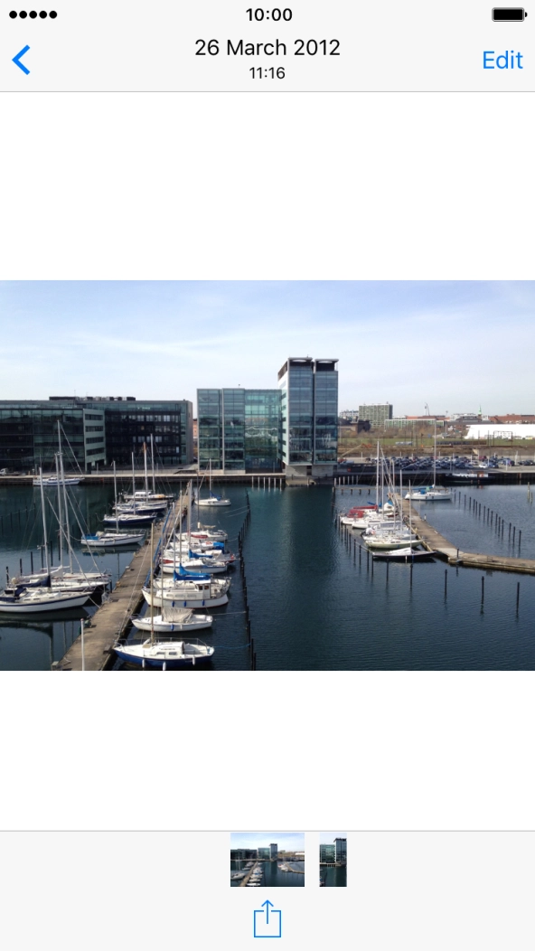 Press the share icon.