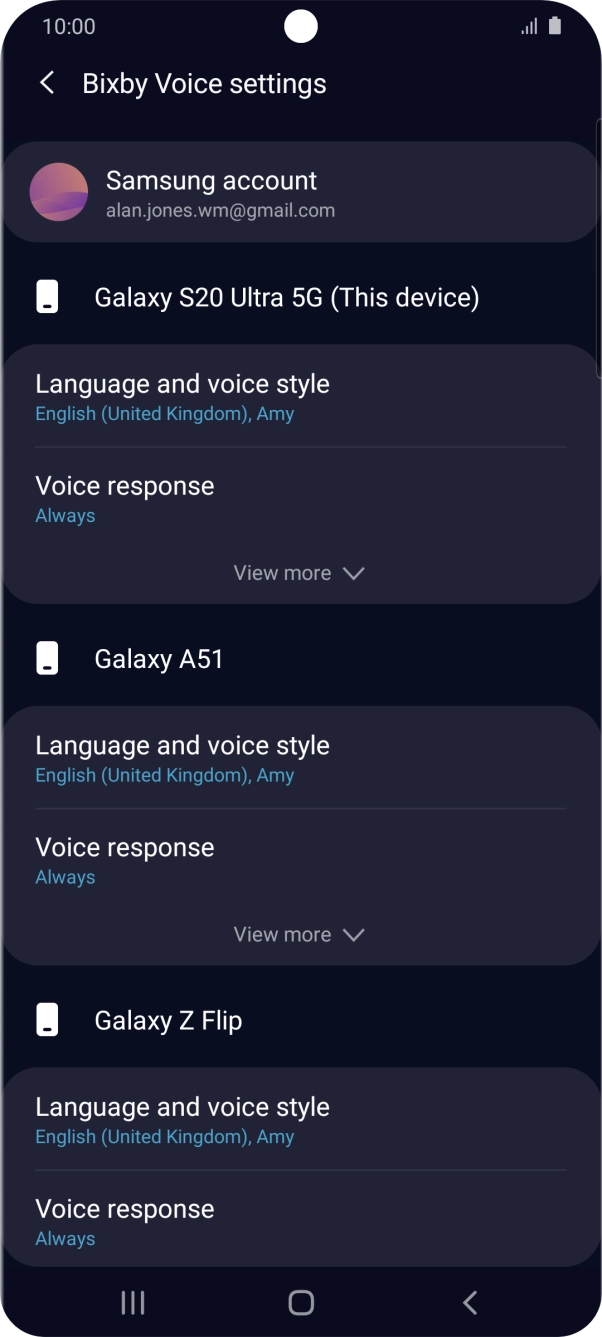 Follow the instructions on the screen to select the required settings.