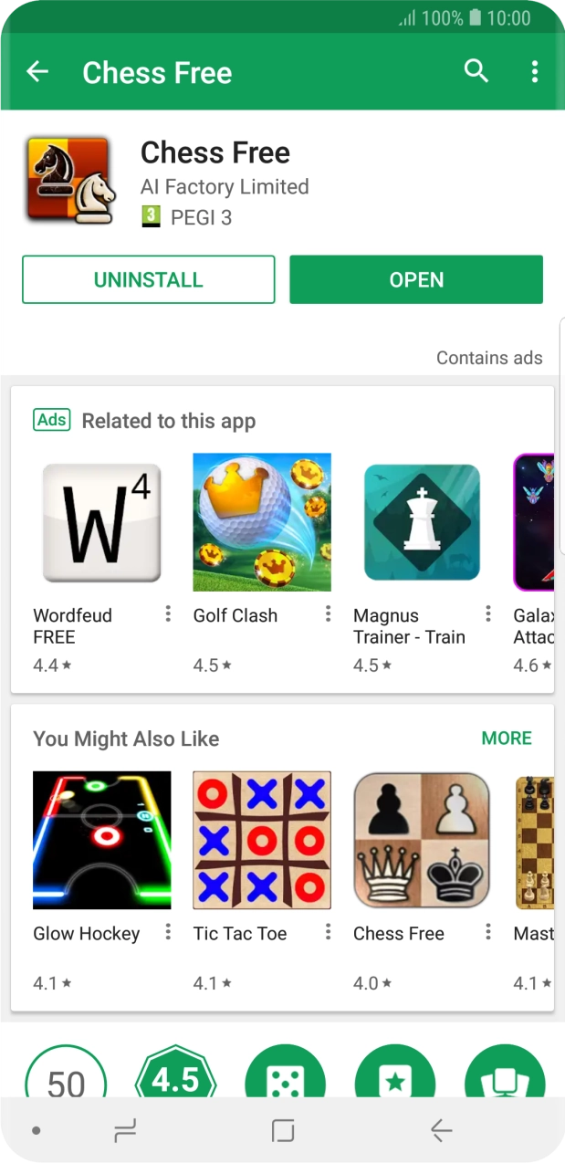 Press the Home key to return to the home screen.