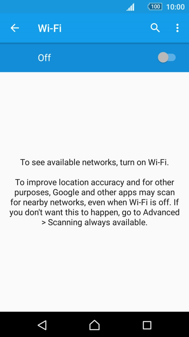 Press the indicator to turn the function on or off.