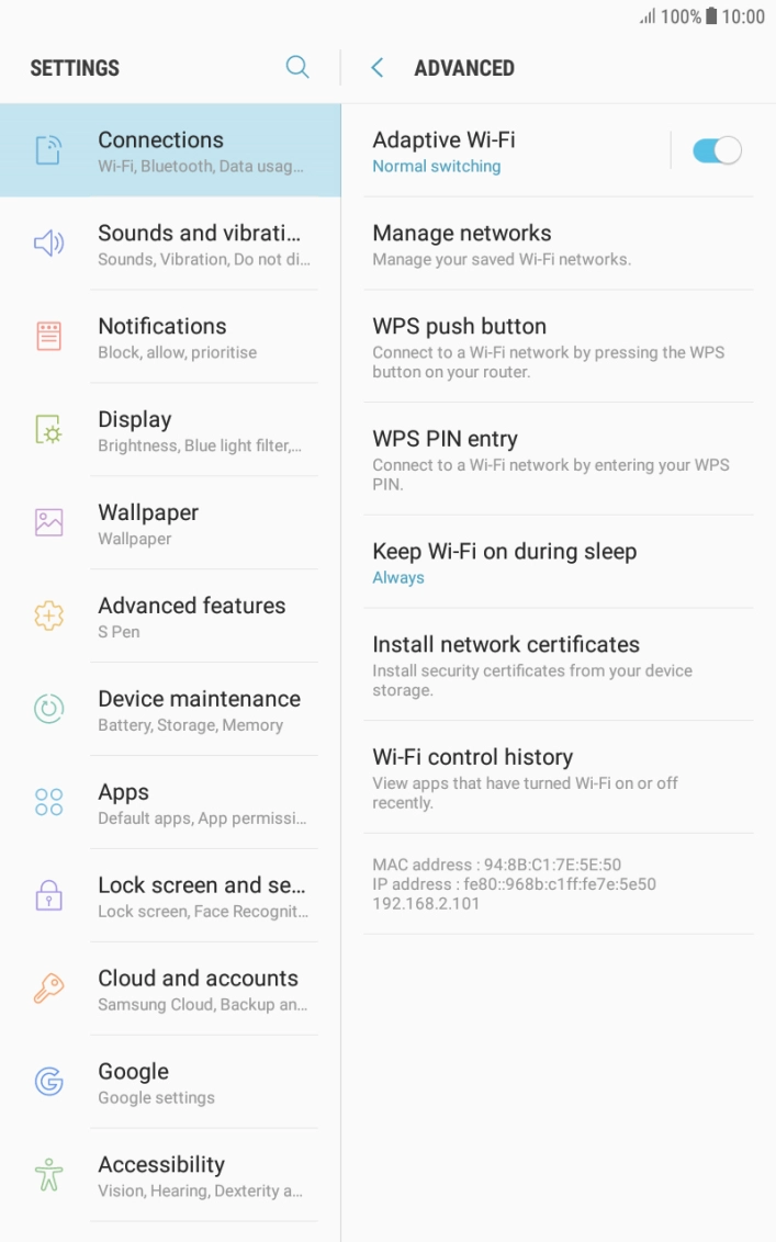 Press the Home key to return to the home screen.