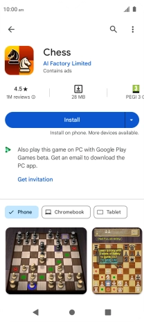 Press Install and follow the instructions on the screen to install the app. Press Install and follow the instructions on the screen to install the app.