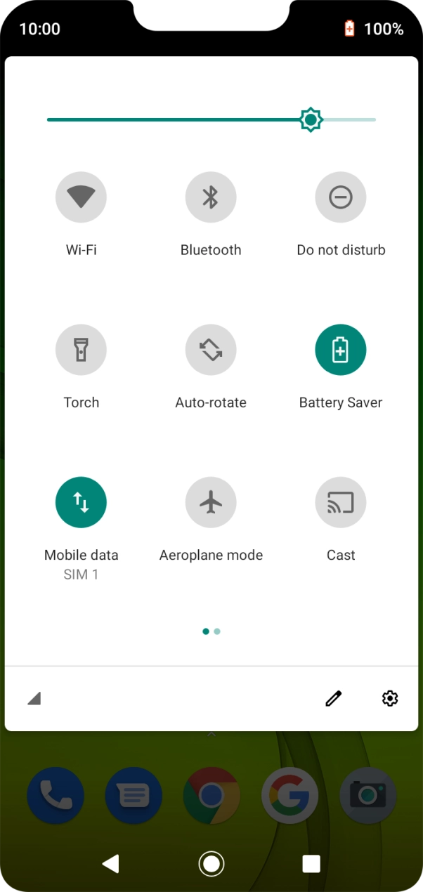 Press the Home key to return to the home screen.