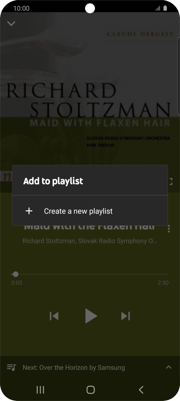 Press Create a new playlist.