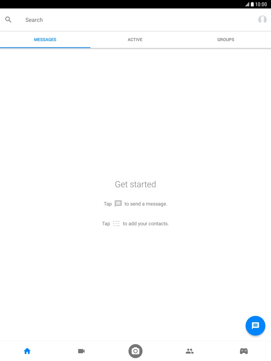 Press the new message icon.