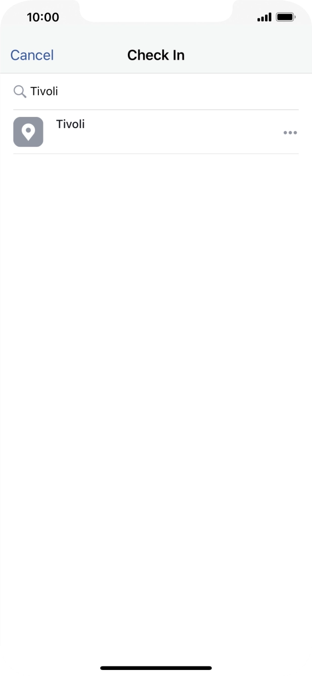 Key in the required search word and press the required location.