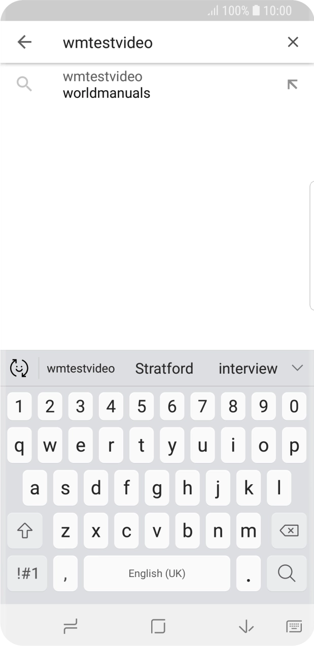 Key in the required search word and press the search icon.