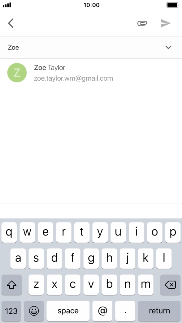 Press the required contact.