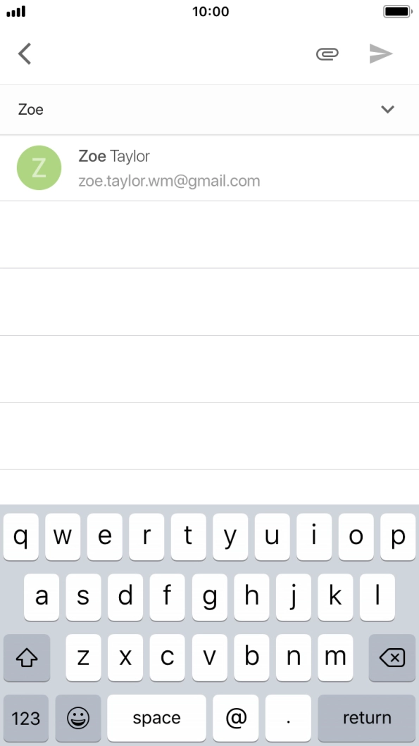 Press the required contact.