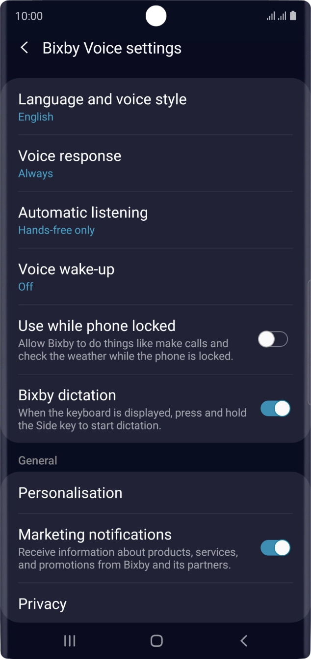 Press the Home key to return to the home screen.