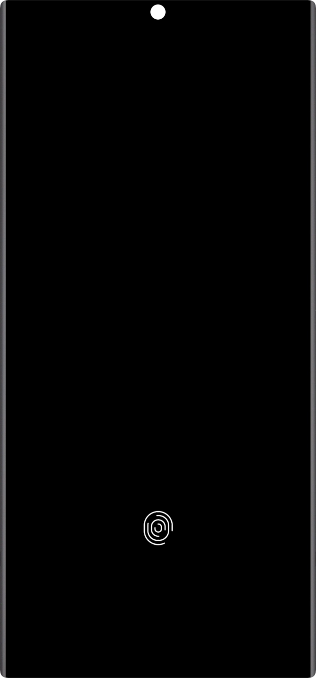 Place your finger on the fingerprint sensor to unlock your phone.