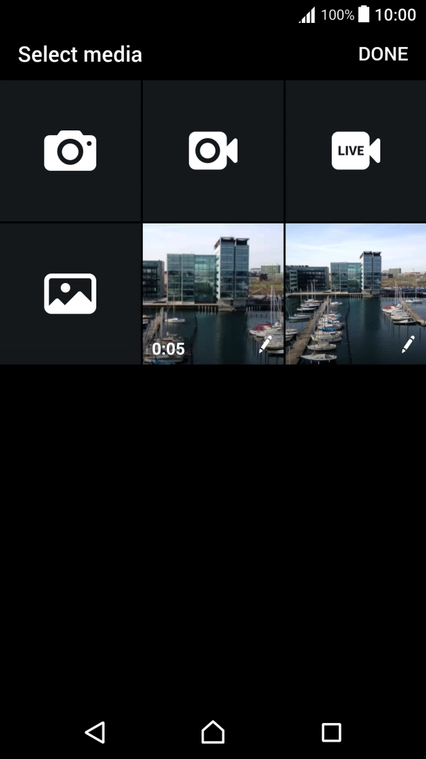 Press the required picture.