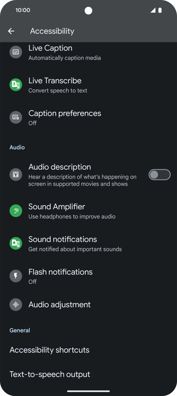 Press the required category below 