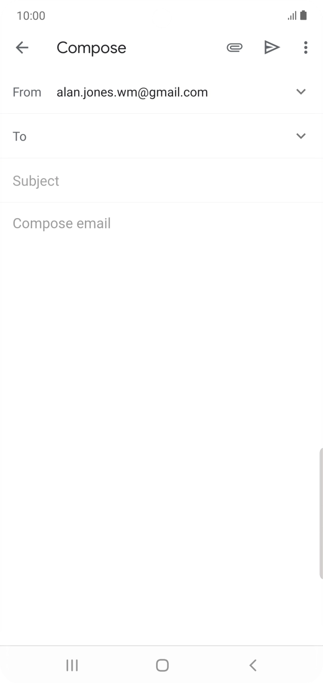 Press To and key in the first letters of the recipient's name.