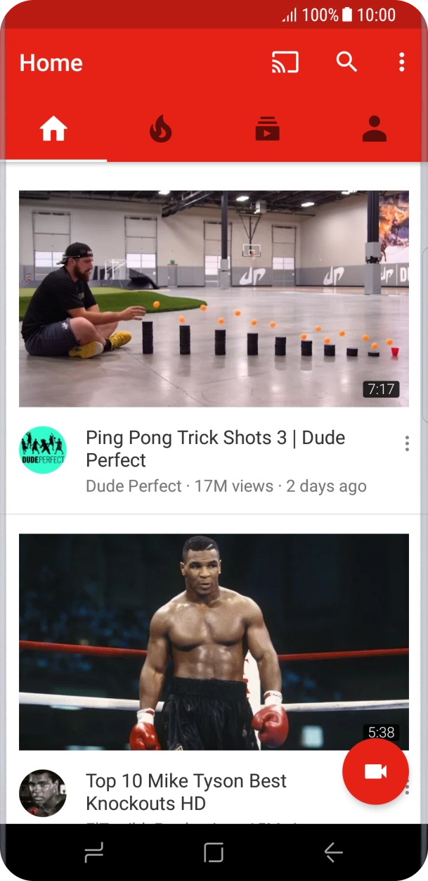 Press the upload icon.