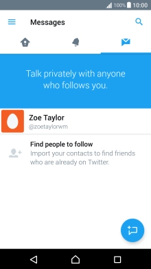 Press the new message icon.