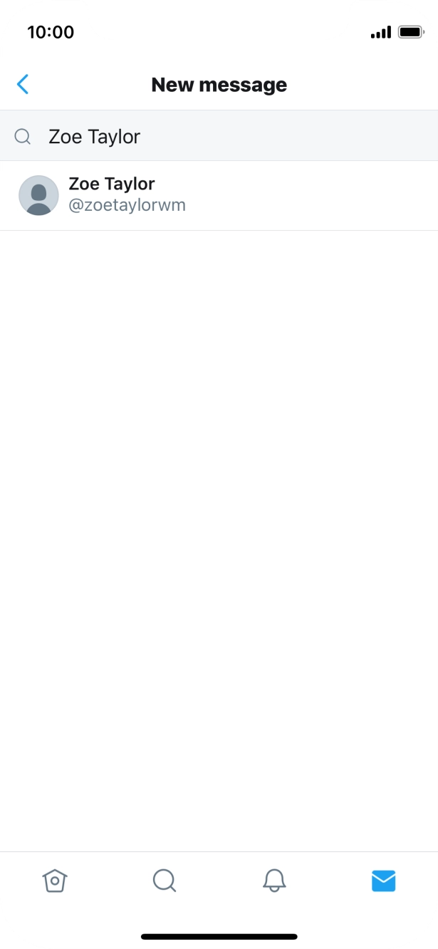 Press the required contact.