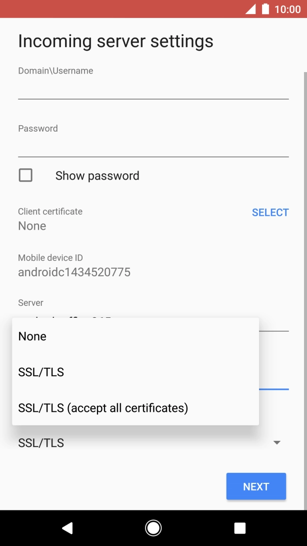 Press None to turn off the function.