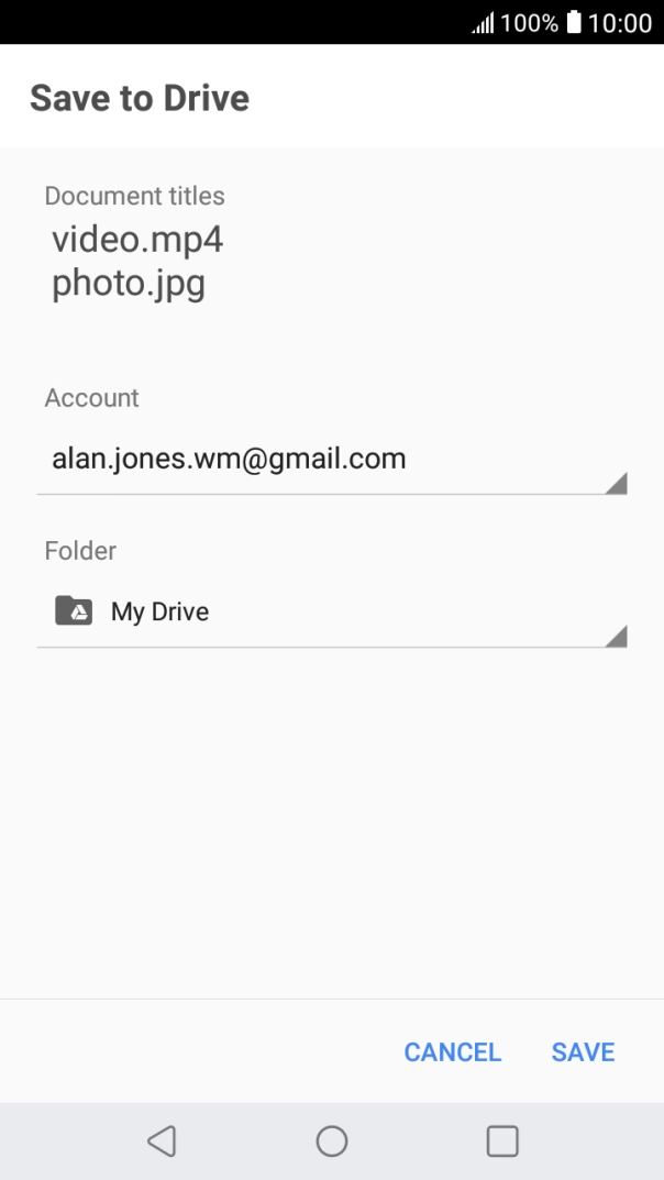 Press the field below 