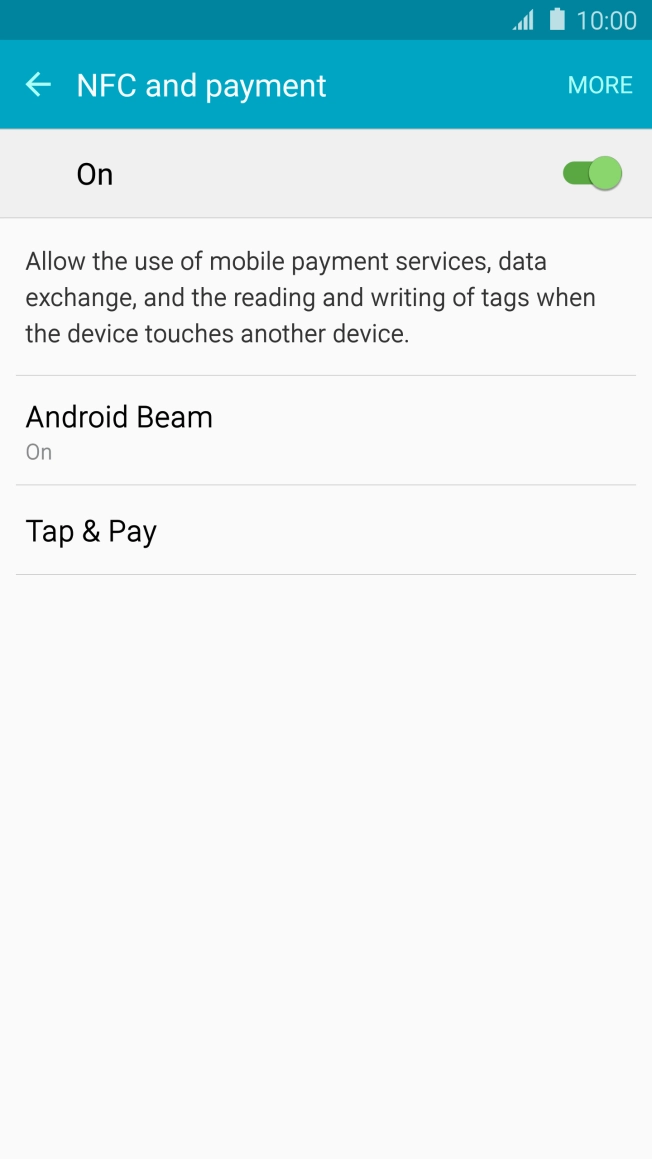Press the indicator to turn the function on or off.