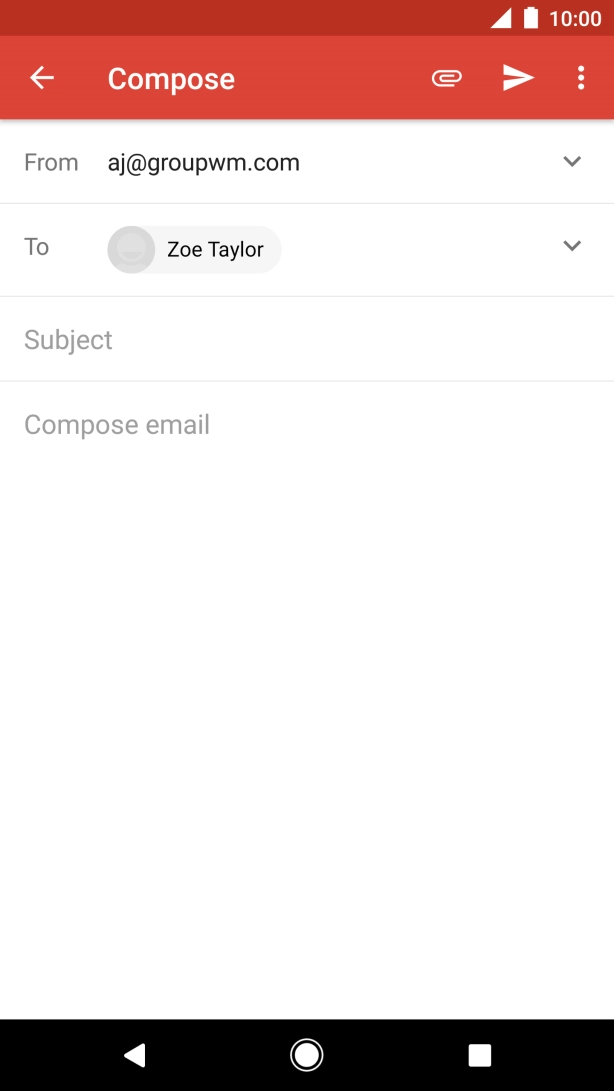 Press Subject and key in the required subject.