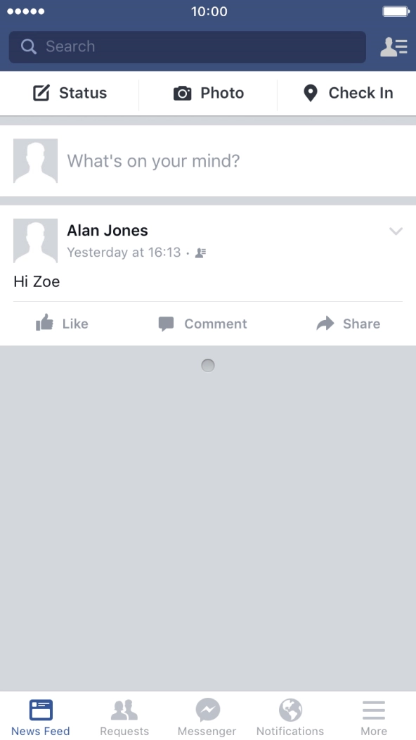 Press What's on your mind?. Press What's on your mind?.