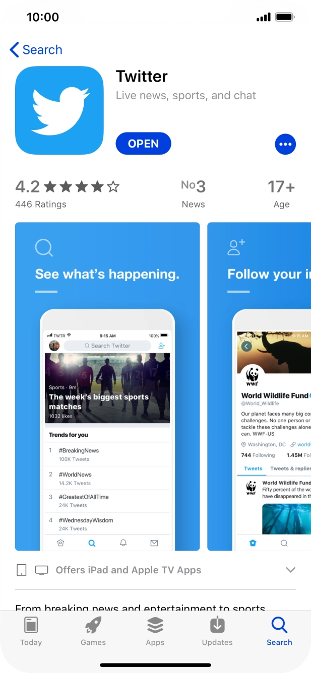 Slide your finger upwards starting from the bottom of the screen to return to the home screen.