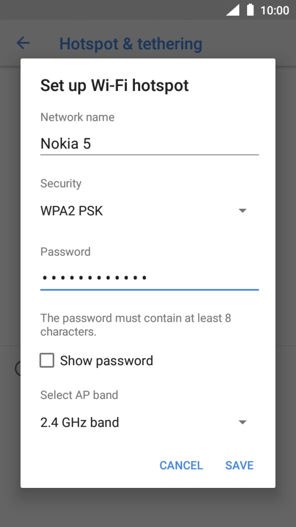 Press SAVE. Press SAVE.