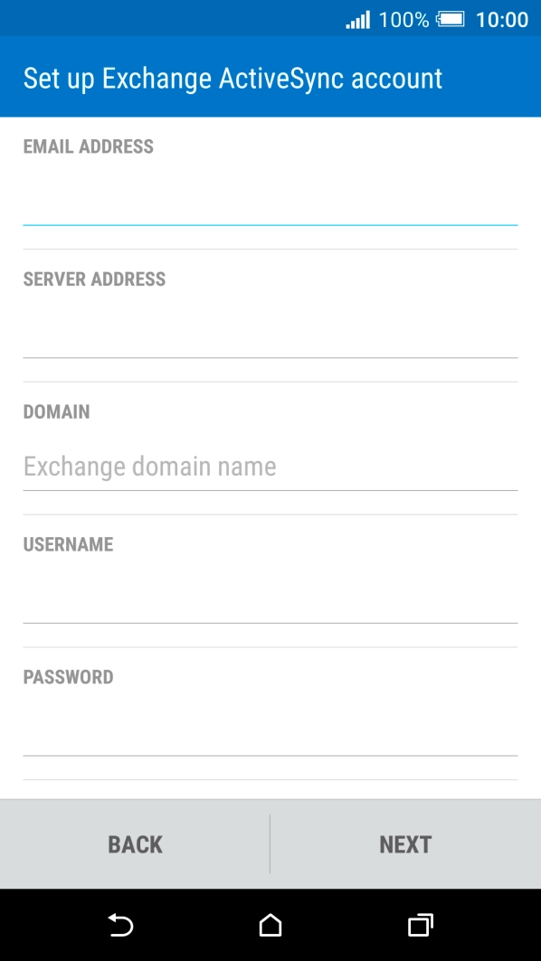 Press the field below 