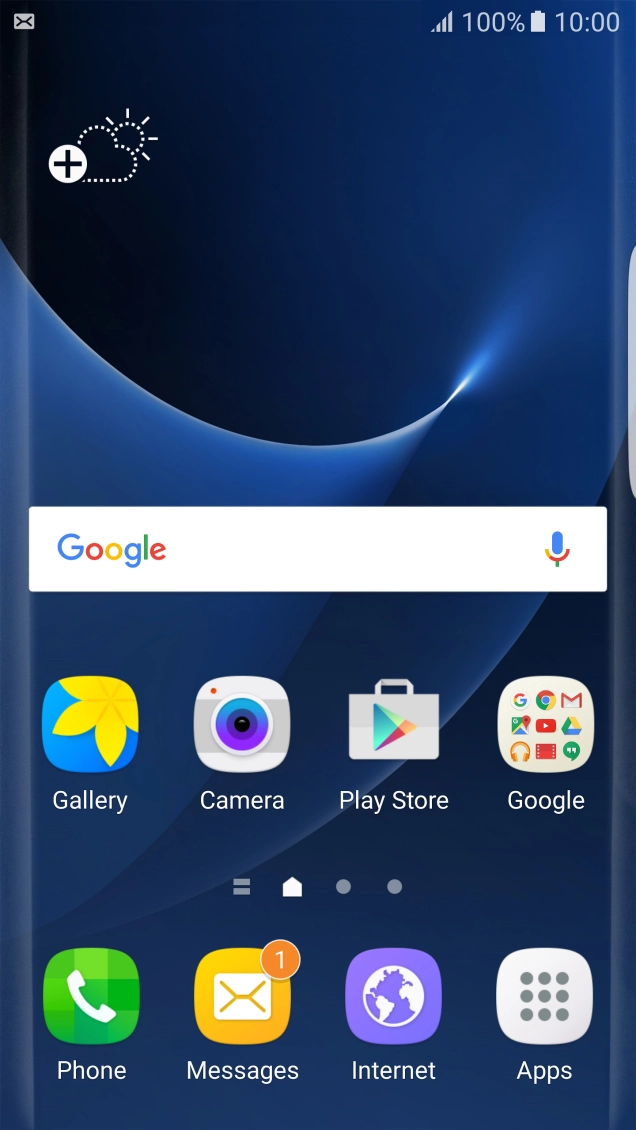 The text/picture message icon shows that you've received a new text or picture message.