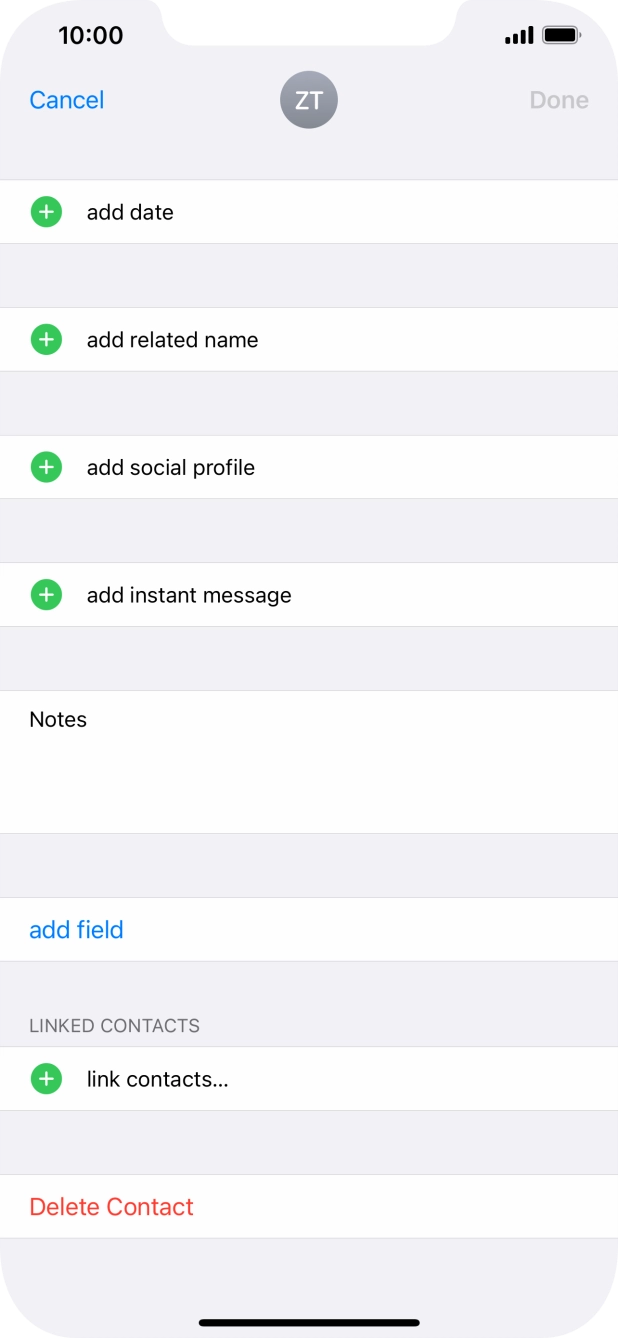 Press link contacts....