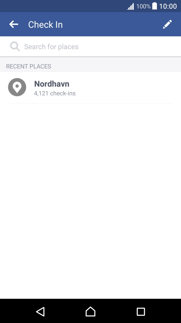 Press the search field and key in the required search word.