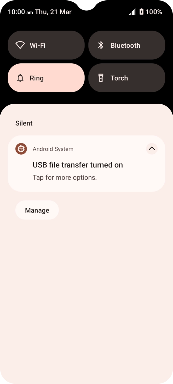 Press Touch for more options..