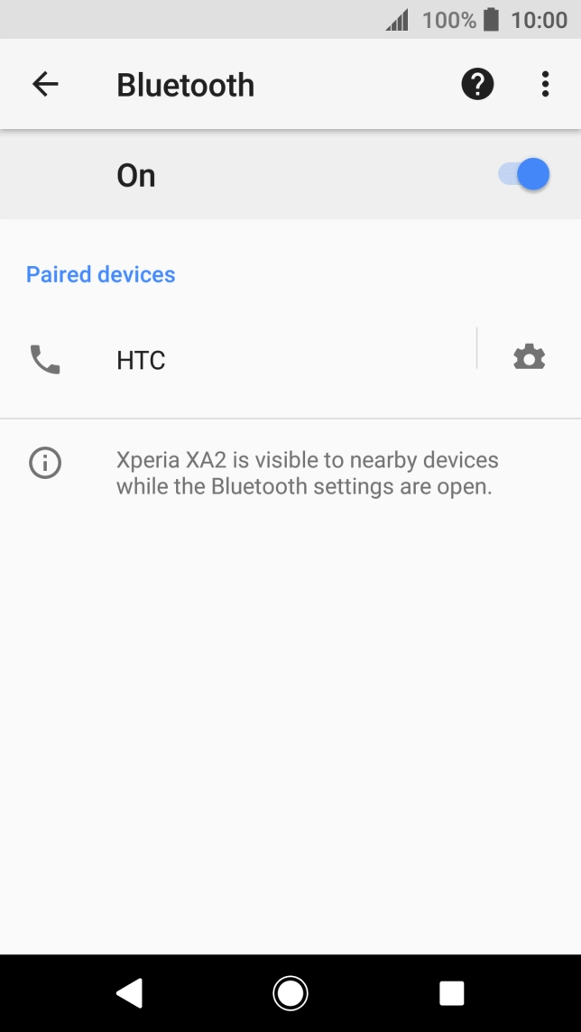 Press the Home key to return to the home screen.