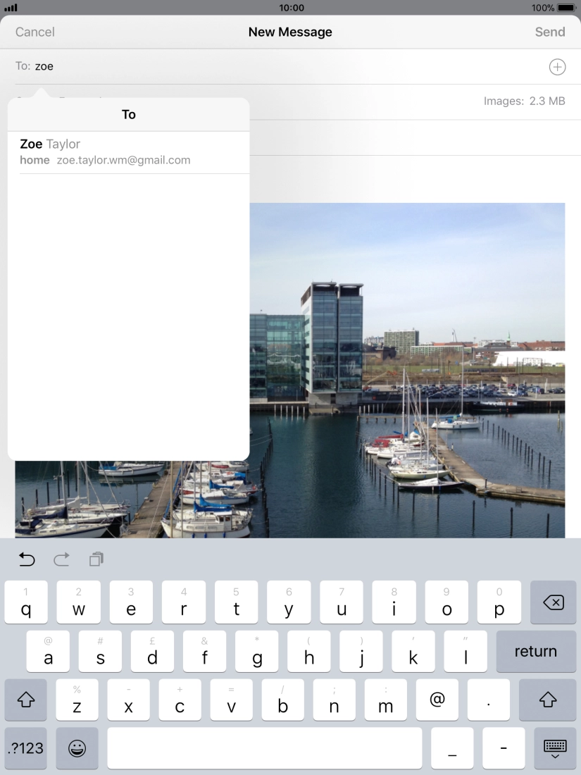 Press the required contact.