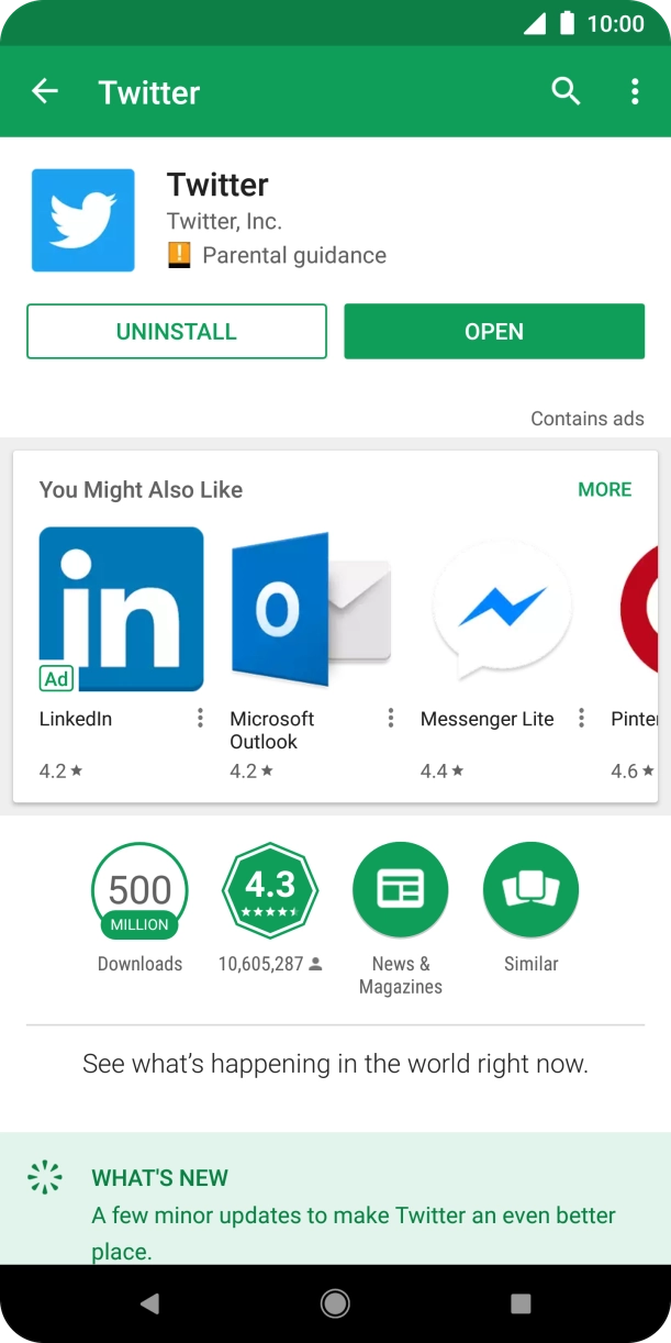 Press the Home key to return to the home screen.