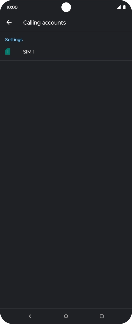 Press the name of your SIM.