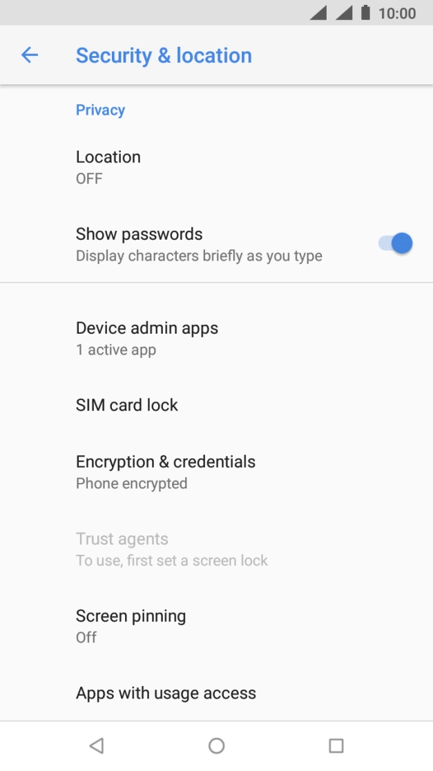 Press SIM card lock. Press SIM card lock.