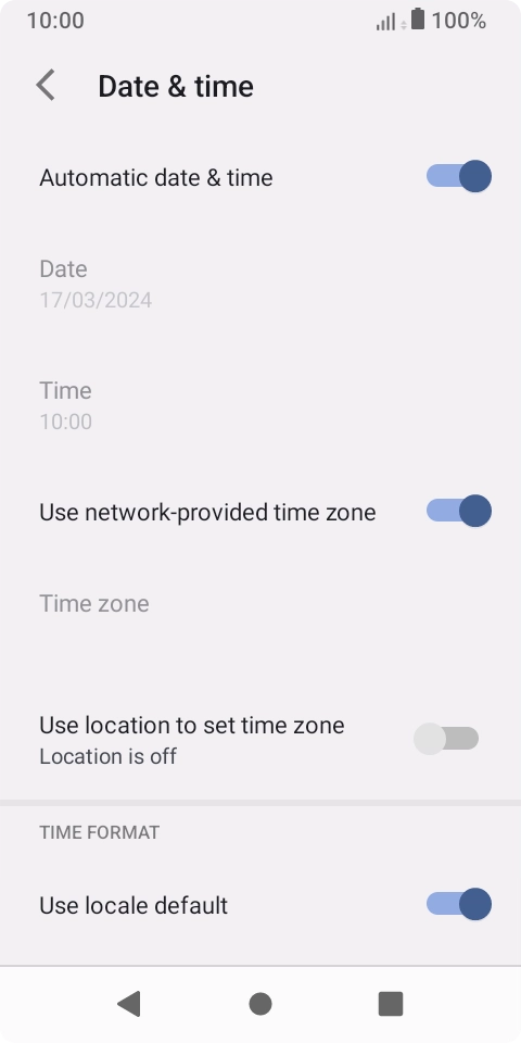Press the Home key to return to the home screen.