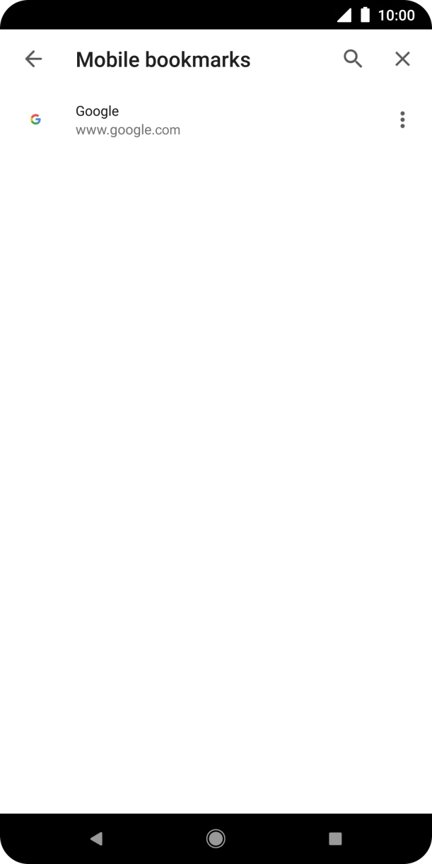 Press the required bookmark.