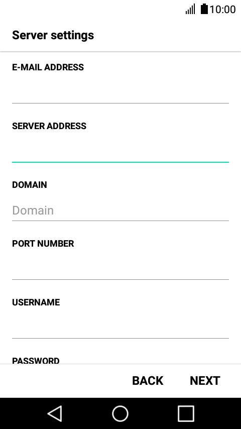 Press the field below 