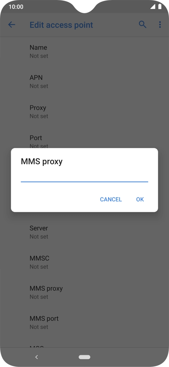 Key in 10.1.1.180 and press OK.
