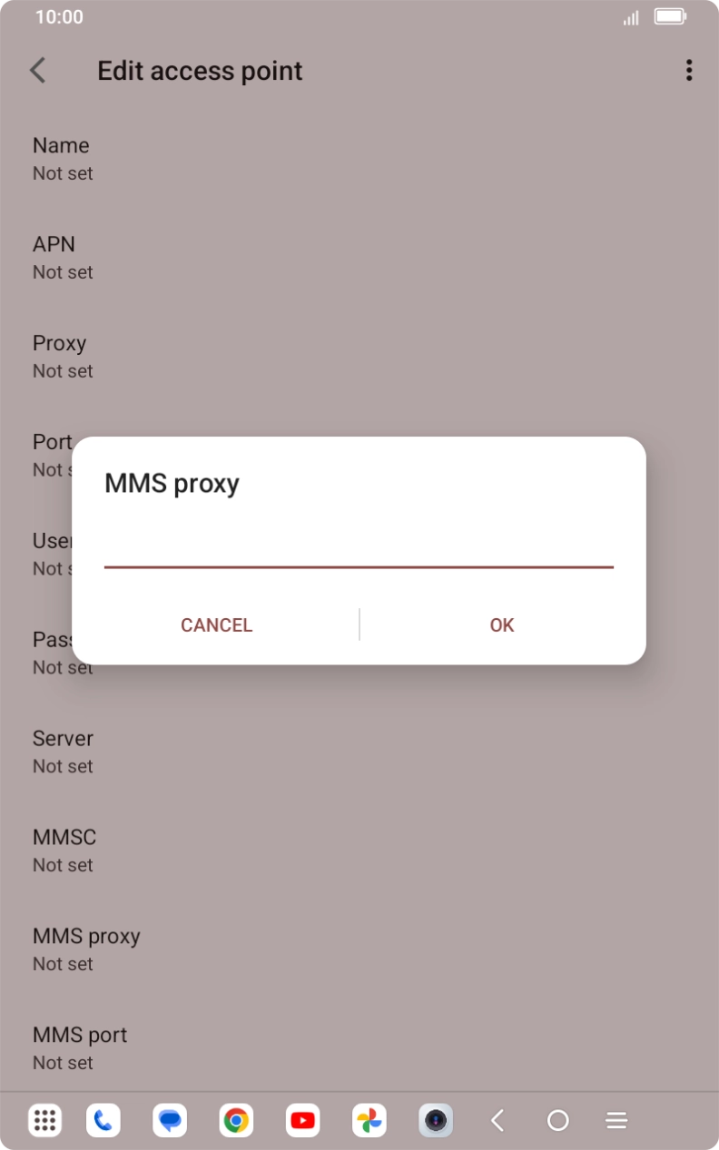 Key in 10.1.1.180 and press OK.