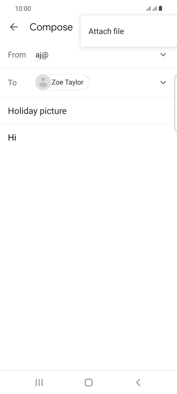 Press Attach file and go to the required folder.